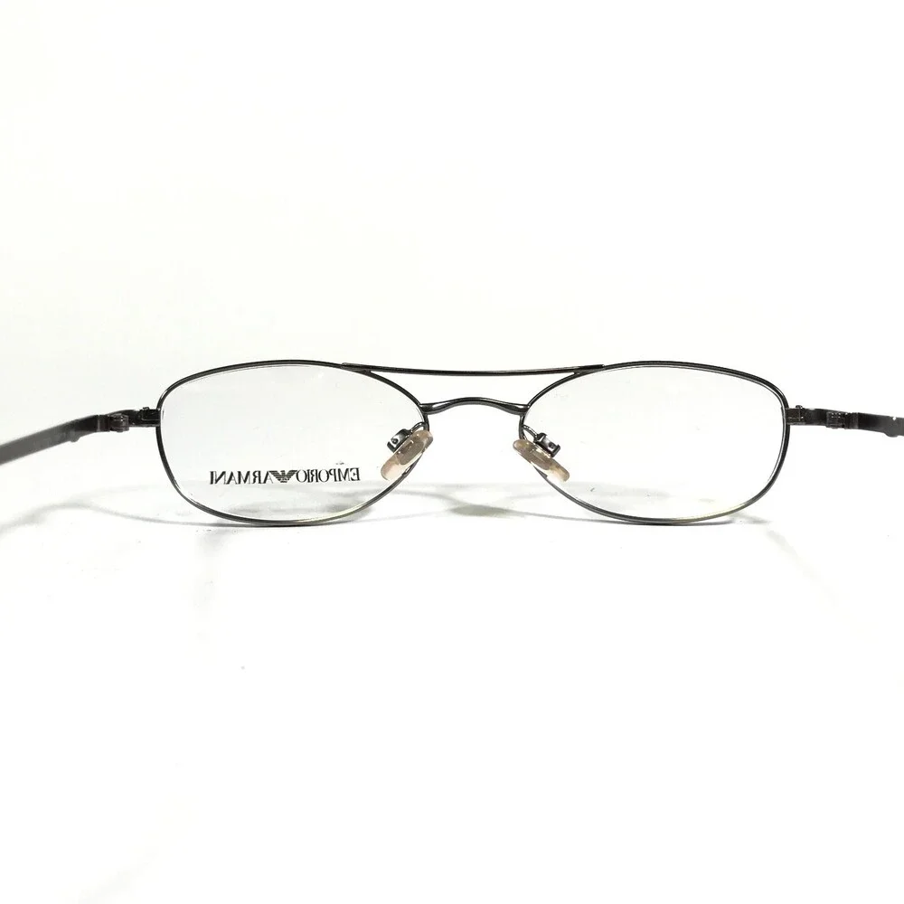 Emporio Armani Eyeglasses Frames 143 1220 Grey Blue Round Full Rim 49-18-142